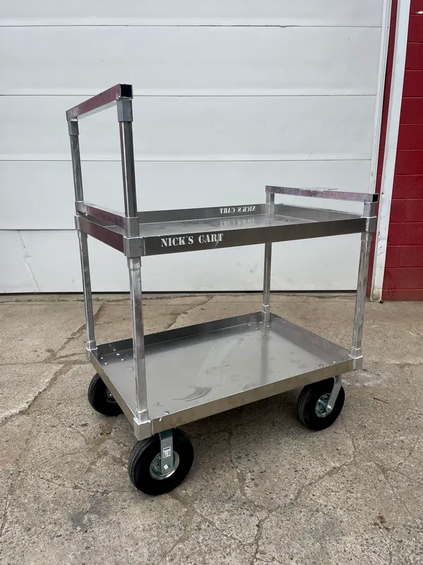 Stainless utility cart