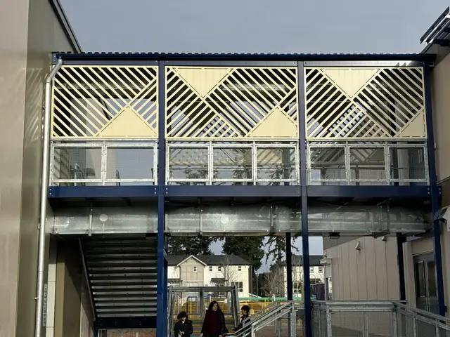 Steel stairs and walkway